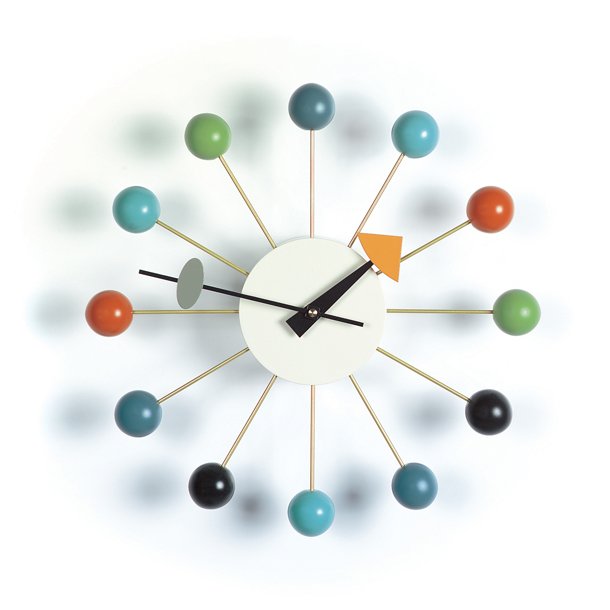 Ball Clock, multifarvet, vgur, vitra