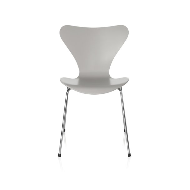 Serie 7 3107 stol, lakeret | Nine Grey, Forkromet 